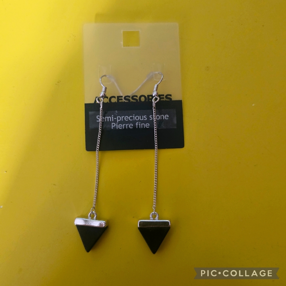 Old Navy Triangle Drop Earrings